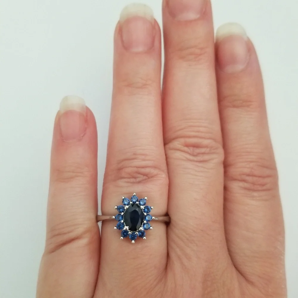 2ct TW Natural Sapphire Ring - Picture 7 of 8
